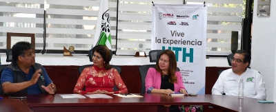 Firma de convenio de colaboración y becas, UTH y San Andrés Calpan