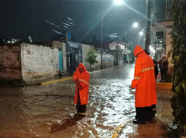 Brigada Pluvial Intermunicipal atiende afectaciones por lluvias en San Pedro Cholula