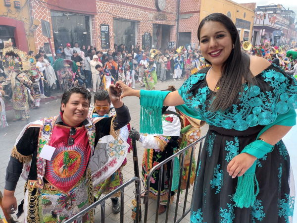 Saldo blanco en el Carnaval 2026 de San Pedro Cholula; Tonantzin Fern&aacute;ndez participa por tercer a&ntilde;o consecutivo