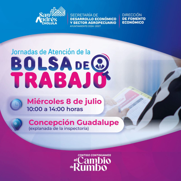 Acerca Lupita Cuautle oportunidades laborales a juntas auxiliares e inspector&iacute;as de San Andr&eacute;s Cholula