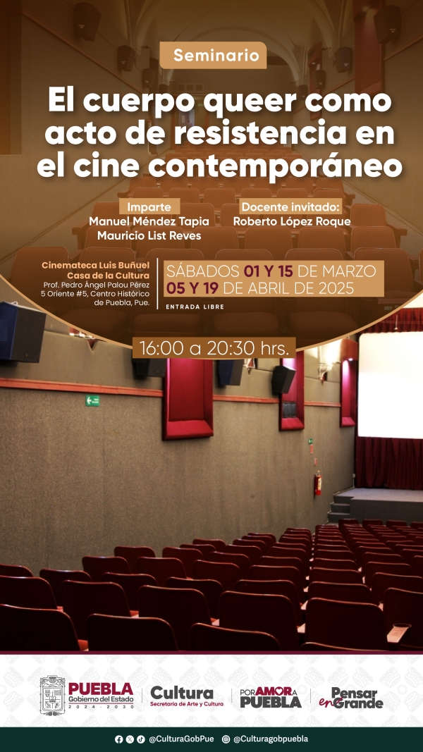 Gobierno estatal abre seminario sobre inclusión de género en el cine contemporáneo