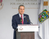 Colocan Alejandro Armenta y Pepe Chedraui Bando Solemne de las Fiestas Patrias 2026 en el Palacio Municipal