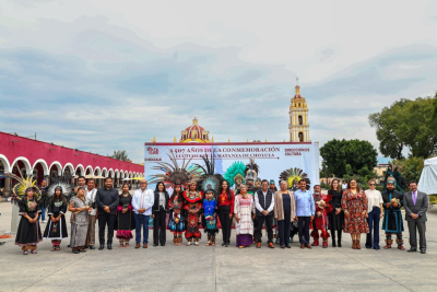 Encabeza Tonantzin Fern&aacute;ndez ceremonias c&iacute;vica y prehisp&aacute;nica conmemorativas de los 507 a&ntilde;os de la Matanza de Cholula