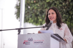 Encabeza Lupita Cuautle quinta jornada “Contigo Migrante” en Tonantzintla