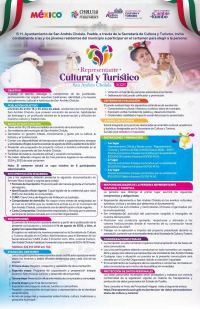 Invita Gobierno de San Andr&eacute;s Cholula a participar en el certamen Representante Cultural y Tur&iacute;stico 2026