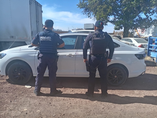 LA SSCYPC DE CUAUTLANCINGO EN COORDINACIÓN CON SEGURIDAD PÚBLICA DE CORONANGO RECUPERAN VEHÍCULO ROBADO