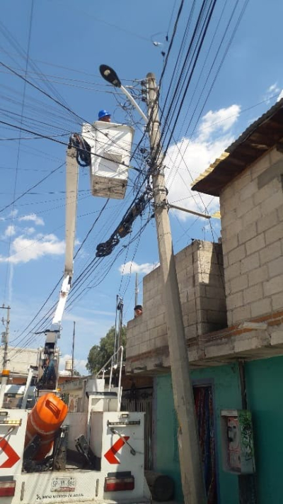 Instruye Tonantzin Fern&aacute;ndez fortalecer el mantenimiento del alumbrado p&uacute;blico en San Pedro Cholula