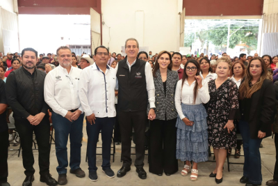 Acerca Pepe Chedraui seguridad, servicios y bienestar a San Pablo Xochimehuacan
