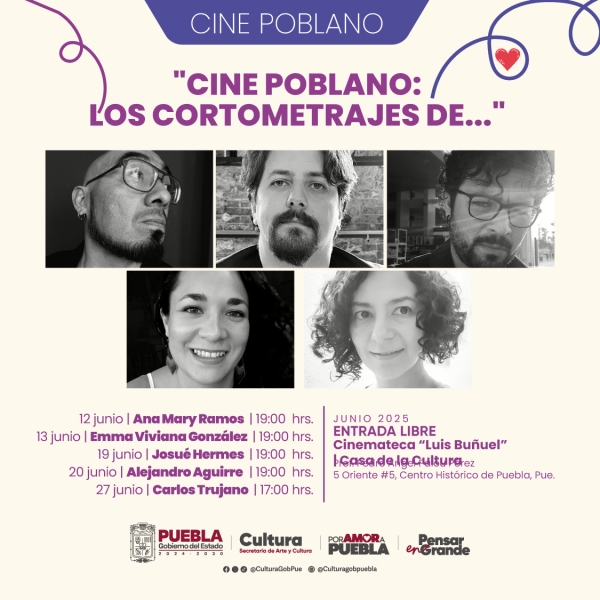Cineastas poblanos presentan cortometrajes en la Cinemateca “Luis Buñuel”