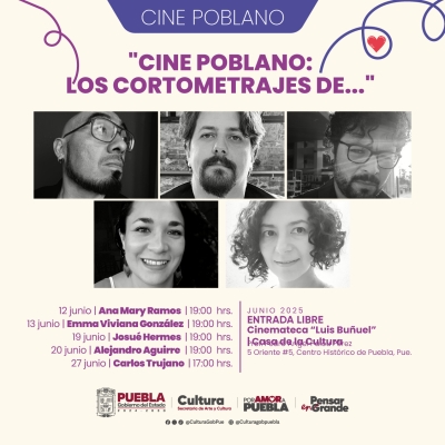 Cineastas poblanos presentan cortometrajes en la Cinemateca “Luis Buñuel”