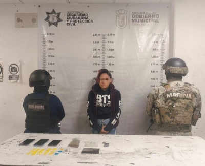 LA SECRETARÍA DE SEGURIDAD CIUDADANA Y PROTECCIÓN CIVIL DE CUAUTLANCINGO, DETIENE A PRESUNTA NARCOMENUDISTA POR DELITOS CONTRA LA SALUD