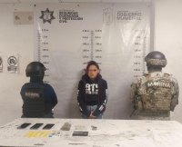 LA SECRETARÍA DE SEGURIDAD CIUDADANA Y PROTECCIÓN CIVIL DE CUAUTLANCINGO, DETIENE A PRESUNTA NARCOMENUDISTA POR DELITOS CONTRA LA SALUD