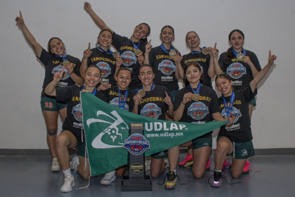 Las Aztecas de baloncesto femenil de la UDLAP se coronan Campeonas Nacionales de la Liga ABE