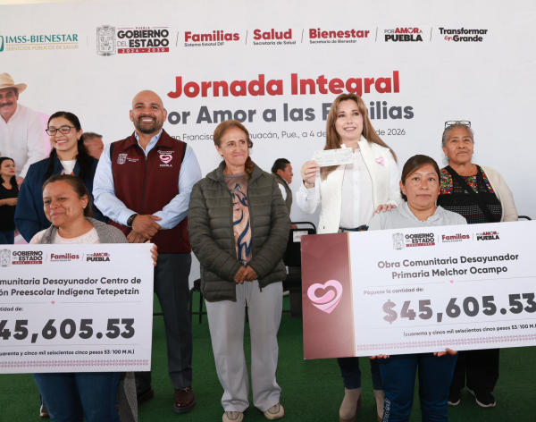 PRESIDE CECI ARELLANO JORNADA POR AMOR A LAS FAMILIAS EN SAN FRANCISCO TOTIMEHUAC&Aacute;N