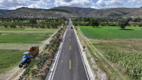 Culmina gobierno estatal pavimentaci&oacute;n de la carretera a Santa Cruz Magdalena en Oriental