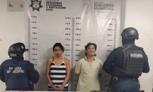 Elementos de la Dirección de Seguridad Pública detuvieron a dos personas por presuntos delitos contra la salud
