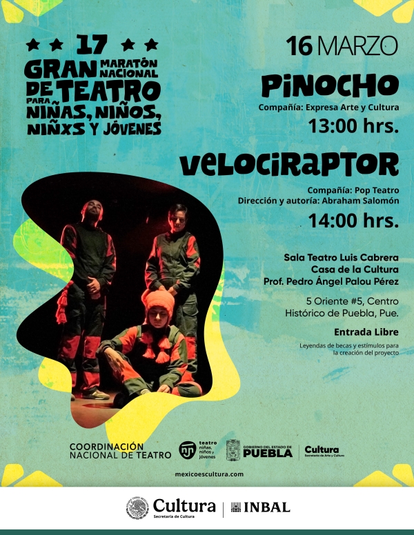 asa de la Cultura tendrá actividades del Gran Maratón Nacional de Teatro